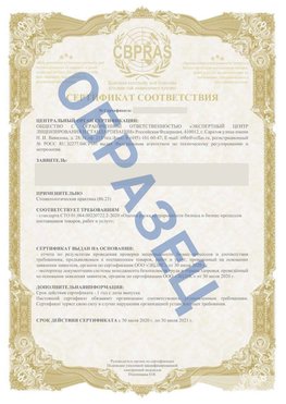 Образец Сертификат СТО 01.064.00220722.2-2020 Фрязино Сертификат СТО 01.064.00220722.2-2020 